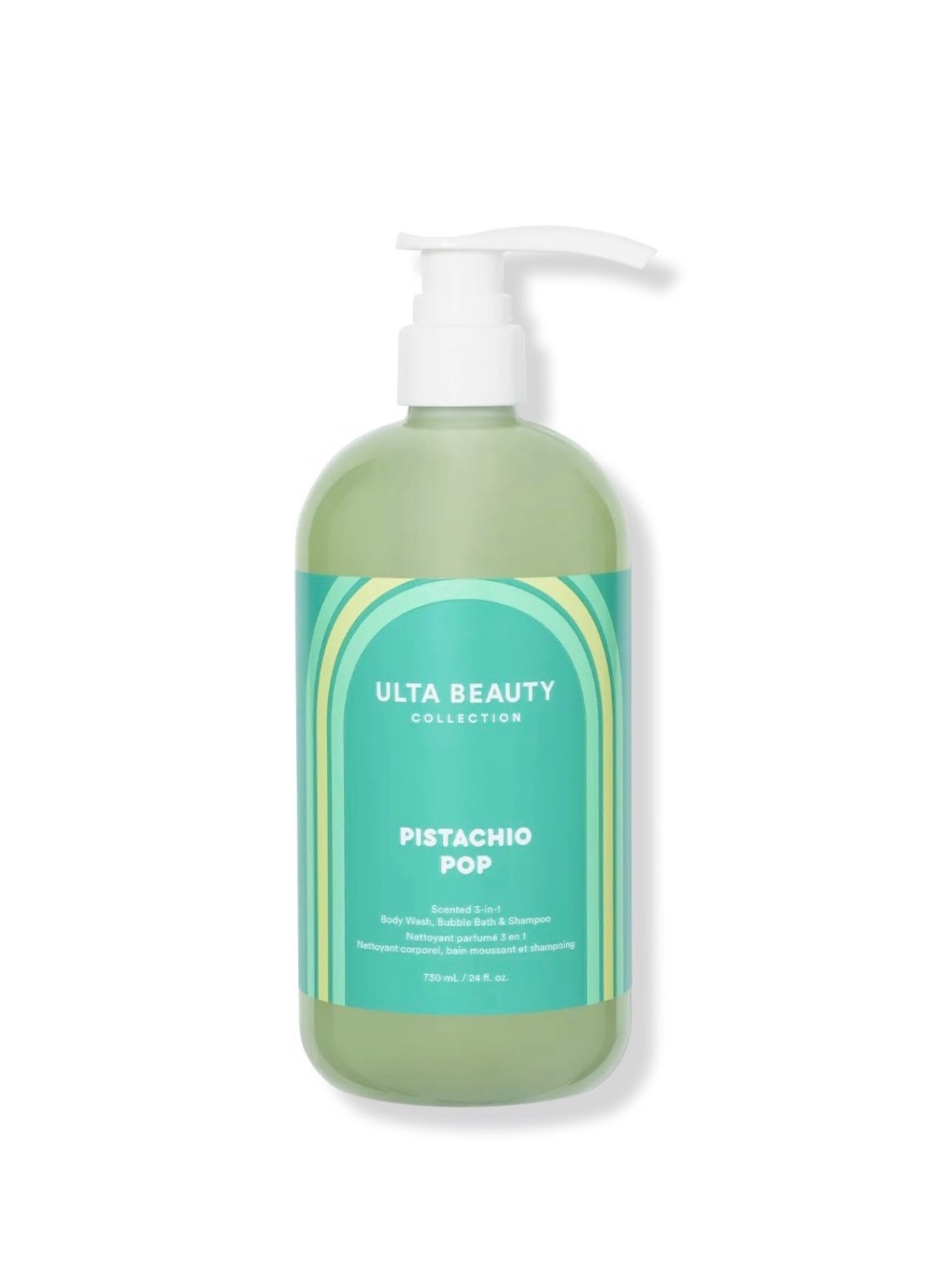 Ulta Beauty Pistachio Pop Scented 3-in-1 Body Wash, Bubble Bath & Shampoo